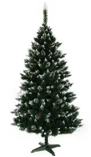 Choinka Sztuczna Sosna Szroniona Z Szyszką 180Cm - Choinki - miniaturka - grafika 1