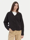 Swetry damskie - adidas Kardigan Future Icons 3-Stripes KB5233 Czarny Loose Fit - miniaturka - grafika 1