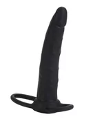 Sztuczne penisy - Dildo do podwójnej penetracji Calexotics Silicone Love Rider - miniaturka - grafika 1