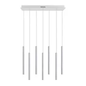 Lampy sufitowe - Nowoczesna lampa wisząca Valdes PND-22302-7-WH LED 35W 3000-6000K biała - miniaturka - grafika 1