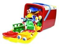 Samochody i pojazdy dla dzieci - Viking Toys Wiaderko Bucket z Pojazdami 41140 - miniaturka - grafika 1
