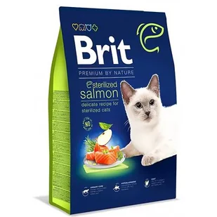 Brit Premium Cat Sterilised Salmon 1,5kg - Sucha karma dla kotów - miniaturka - grafika 1
