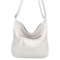 Torebki damskie - Uniwersalna Torebka Damsa Listonoszka firmy Herisson 1052L2086 Biała - miniaturka - grafika 1