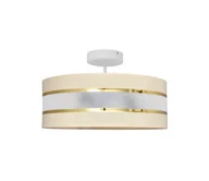 Lampy sufitowe - Żyrandol HELEN 3xE27/60W/230V beżowy/złoty - miniaturka - grafika 1