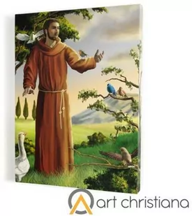 Św. Franciszek, obraz na płótnie canvas - Ikony i obrazy sakralne - miniaturka - grafika 1
