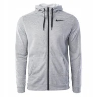 Bluzy męskie - Bluza Sportowa Męska Szara Rozpinana Nike Dri-Fit DB4206-063 r. XXL - miniaturka - grafika 1