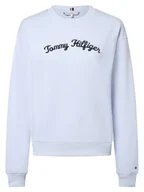 Bluzy damskie - Tommy Hilfiger Bluza damska Kobiety Bawełna niebieski jednolity, S - miniaturka - grafika 1
