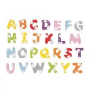 Zabawki kreatywne - Janod Magnesy drewniane Literki 52 szt. - miniaturka - grafika 1