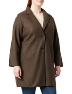 Płaszcze damskie - ONLY Onlcarrie Bonded Coat Otw Noos Płaszcz Kobiety,Hot Fudge/Szczegóły: melanż,XS - miniaturka - grafika 1