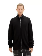 Kurtki męskie - TOM TAILOR Męska kurtka z dzianiny, 2999 - Black, S - miniaturka - grafika 1