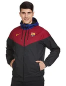 Kurtki męskie - Nike Męska kurtka sportowa Fcb M Nsw Wr Wvn Aut czarny/szlachetny czerwony/czarny/(amarillo) (bez sponsora) S - miniaturka - grafika 1