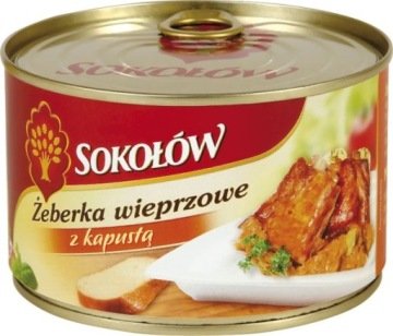 Żeberka w kapuście 400g Sokołów