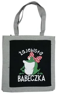 Torby i wózki na zakupy - TORBA na zakupy do miasta SHOPPERKA SZARA - miniaturka - grafika 1