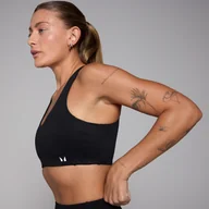 Biustonosze - Damski regulowany stanik ze skrzyżowanymi na plecach ramiączkami z kolekcji Active MP – czarny - XS - miniaturka - grafika 1