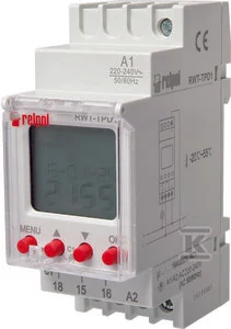 Cyfrowy zegar tygodniowy RWT-TPD1 - impulsowy, LCD, 52 programy - Programatory czasowe - miniaturka - grafika 1