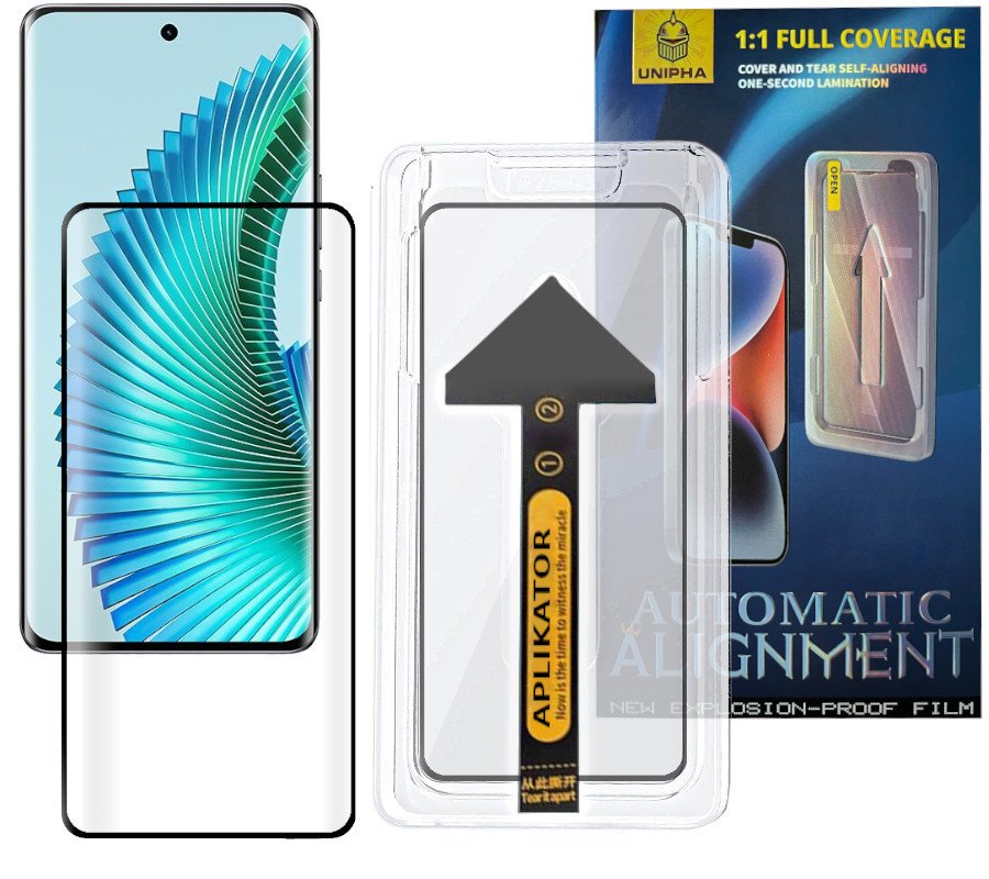 Szkło hartowane z ramką do montażu szybka EASY FIT do Honor Magic 5 Lite 5G