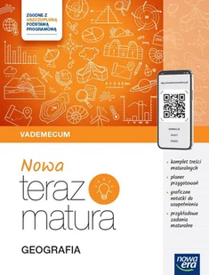 NOWA Teraz matura 2024/2025. Geografia. Vademecum zakres rozszerzony - Pomoce naukowe - miniaturka - grafika 1