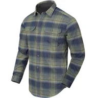 Koszule męskie - Koszula Helikon Greyman Shirt - Blast Blue Plaid - miniaturka - grafika 1