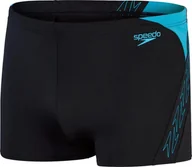 Kąpielówki męskie - Speedo Męskie kąpielówki Speedo Hyperboom Spl Asht Am black/bolt rozmiar 32 - miniaturka - grafika 1