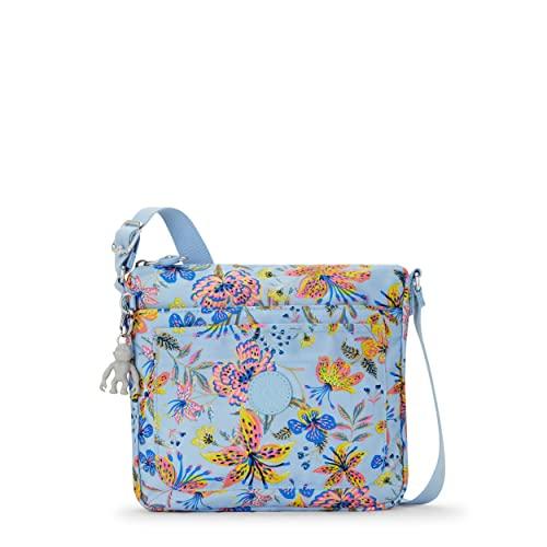 Kipling Damska torba na ramię Sebastian Crossbody, super lekka, wytrzymała, nylonowa torba na ramię, Dzikie kwiaty, One Size