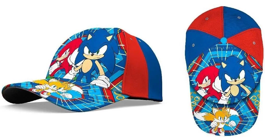 Czapka Z Daszkiem Sonic Bejsbolówka Bawełna Red
