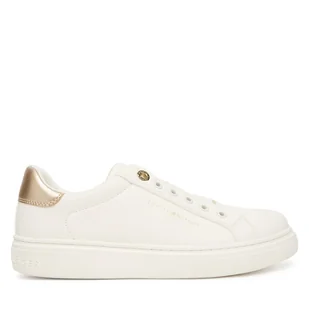Sneakersy Tommy Hilfiger Low Cut Sneaker T3A9-33983-1355 D Biały - Buty dla dziewczynek - miniaturka - grafika 1