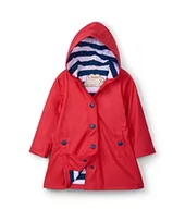 Kurtki i płaszcze dla dziewczynek - Hatley Dziewczęca kurtka Splash - czerwony deszcz, Czerwony i granatowy, 7 Lata - miniaturka - grafika 1