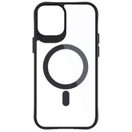 Etui i futerały do telefonów - Etui 3MK Satin Armor MagCase do Apple iPhone 12 / 12 Pro Przezroczysto-czarny - miniaturka - grafika 1
