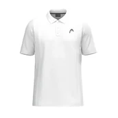 Koszulki sportowe męskie - Koszulka męska Head CLUB 25 TECH Polo Shirt Men WH XL - miniaturka - grafika 1
