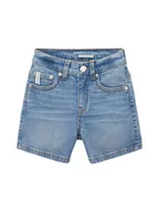 Spodenki damskie - TOM TAILOR Dziewczęce szorty jeansowe bermudy, 10119 - Used Mid Stone Blue Denim, 134 cm - miniaturka - grafika 1