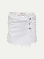 Spódnice - Kids ONLY Spódnica jeansowa Jenny 15295800 Biały Regular Fit - miniaturka - grafika 1
