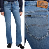 Spodnie damskie - Lee JESSICA Hit of Blue ROZSZERZANE NISKIE DAMSKIE SPODNIE JEANSOWE W31 L33 - miniaturka - grafika 1