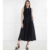Sukienki - Tommy Hilfiger Sukienka SMD TIP LYCLL MIDI POLO DRS NS - miniaturka - grafika 1