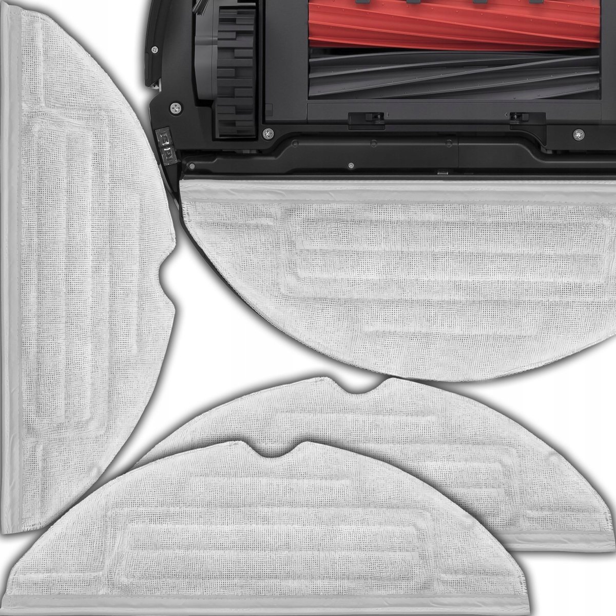 4 ŚCIERECZKI MOP DO ROBOTA ODKURZAJĄCEGO ROBOROCK S8/S8+/S7/S7+ MIKROFIBRA