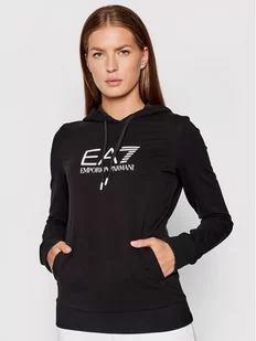 Emporio Armani EA7 Bluza 8NTM36 TJCQZ 1200 Czarny Regular Fit - Bluzy damskie - miniaturka - grafika 1