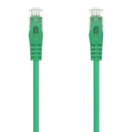 Kable miedziane - Kabel sieciowy RJ45 AWG24 UTP Aisens A145-0580 Cat.6A/ LSZH/ 1m/ Zielony - miniaturka - grafika 1