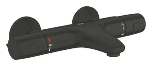 Grohe Precision Trend - Bateria termostatyczna wannowa, czarny mat 1022162432 - Baterie wannowe i prysznicowe - miniaturka - grafika 1
