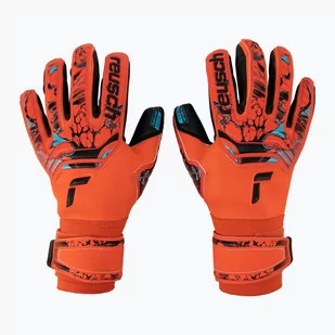 Rękawice bramkarskie Reusch Attrakt Gold X bright red/future blue/black - Piłka nożna - miniaturka - grafika 1