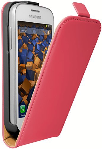 mumbi etui z klapką kompatybilne z Samsung Galaxy Trend Lite, etui na telefon komórkowy Case Wallet, różowe