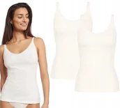 Koszulki i topy damskie - Bluzki Podkoszulki Koszulki damskie SLOGGI GO Shirt 01 2 SZTUKI BIAŁE XL - miniaturka - grafika 1