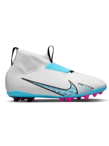 Nike Jr Zoom Superfly 9 Academy Ag sneakersy chłopięce, Biały, bałtycki niebieski, różowy, eksplozja, 35.5 eu