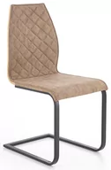 Krzesła - Krzesło industrialne ELIOR Alsen, brązowe, 58x43x94 cm - miniaturka - grafika 1