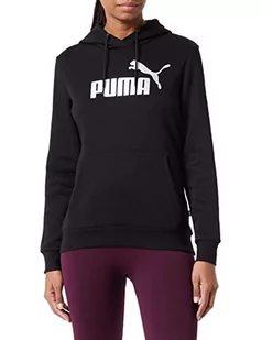PUMA Damska bluza z kapturem Ess+ metaliczne logo Fl Sweat - Bluzy damskie - miniaturka - grafika 1