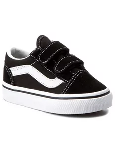 Vans Półbuty Old Skool V VN000D3YBLK Czarny - Trampki damskie - miniaturka - grafika 1