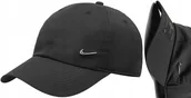 Czapki i chusty sportowe męskie - NIKE CZAPKA MĘSKA DUŻA METAL Z DASZKIEM SWOOSH CZARNA BEJSBOLÓWKA MEN SIZE - miniaturka - grafika 1