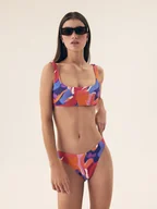 Stroje kąpielowe - Góra bikini typu top Jamaica Bloovii kolorowa abstrakcja S - miniaturka - grafika 1
