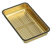 Akcesoria do armatury i ceramiki - Quadron Wkładka ociekowa 38x23x6 cm stalowa kolor złoty - miniaturka - grafika 1