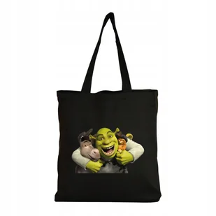 Eko Torba Bawełniana na ramię Zakupy Shopper Torebka Shrek Twarz Mem 2 - Torby i wózki na zakupy - miniaturka - grafika 1