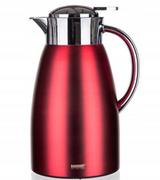 Termosy - Banquet Termos stalowy METALLIC Red, 1,5 l - miniaturka - grafika 1