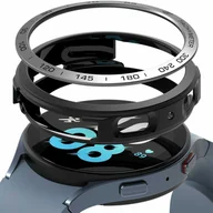 Akcesoria do smartwatchy - Ringke Air Sports+Bezel 2w1 etui ze stalową ramką do Samsung Galaxy Watch 5 44mm pokrowiec na kopertę czarno-srebrny (GW4-44-10_AS02) - miniaturka - grafika 1